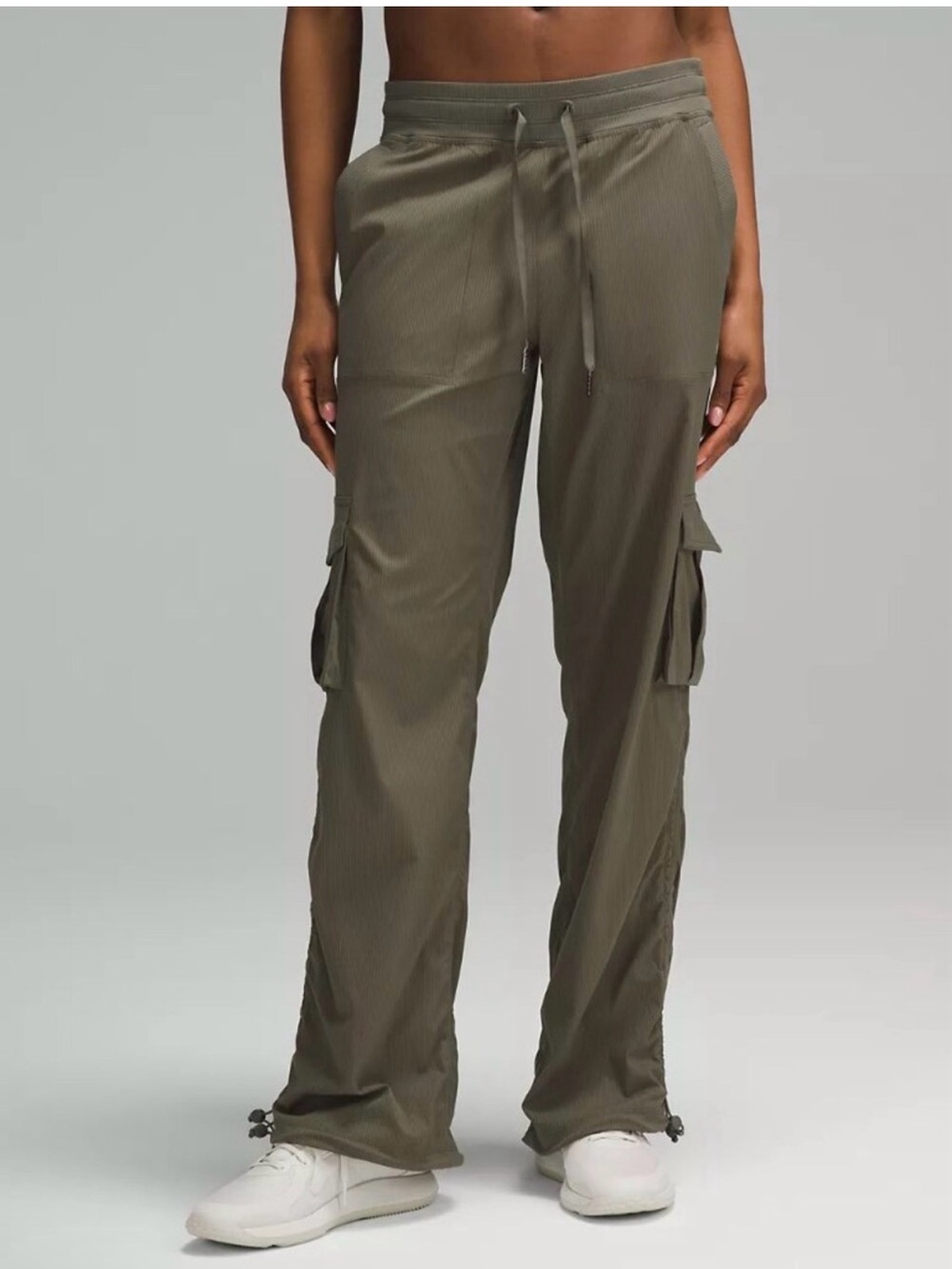 Lululemon Dance Studio Pants medium tan cargo style like new